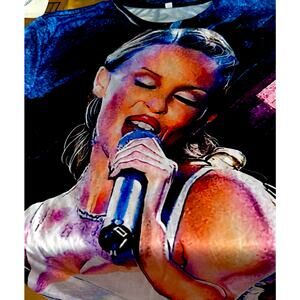 KYLIE MINOGUE-2XL-TWO SIDED T-shirt- RARE- Full Body Graphic